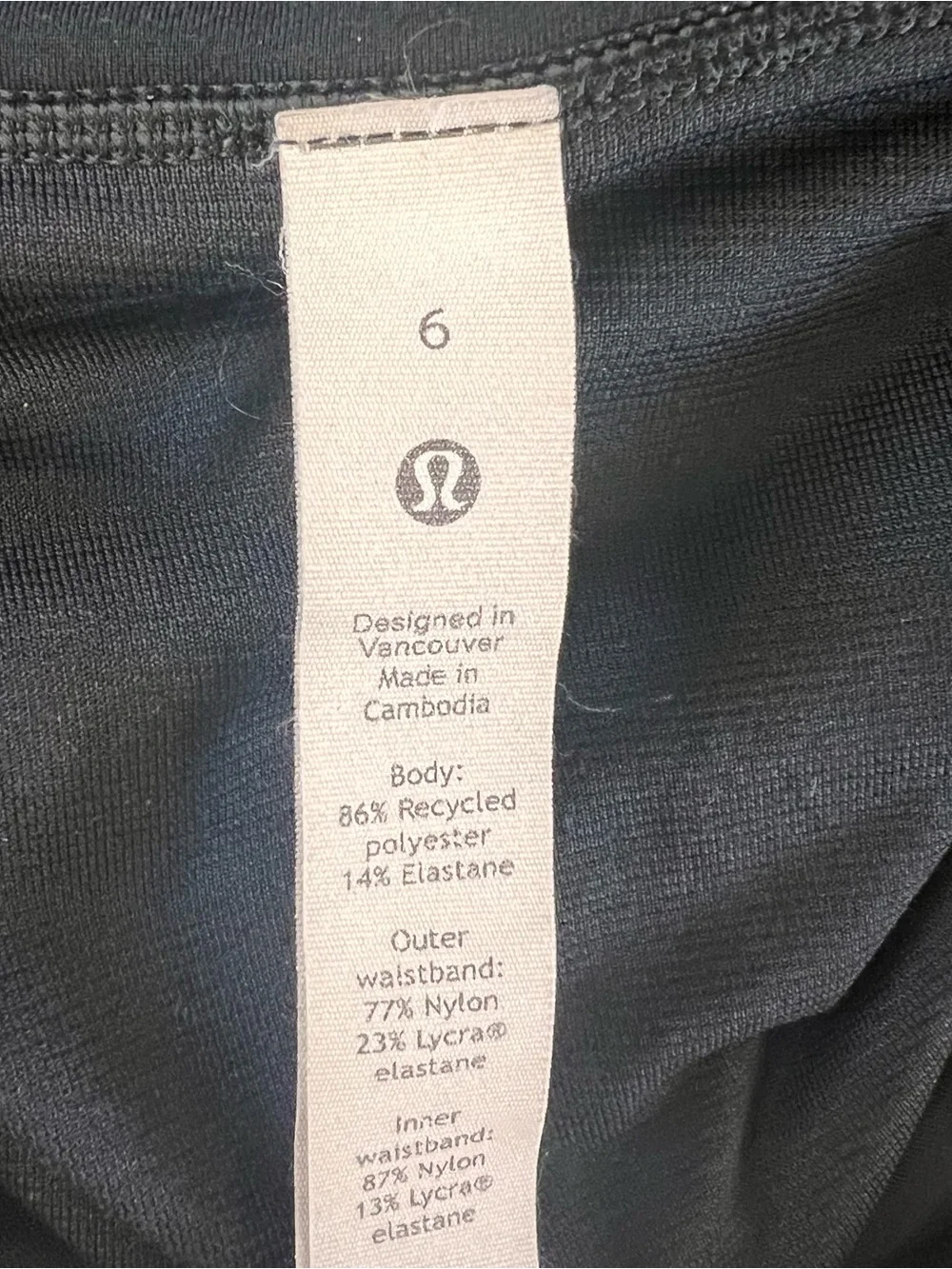 Lululemon Speed Up Floral Running Shorts Black Multicolor Athletic Workout Sz 6